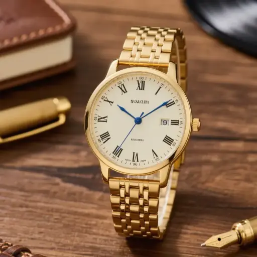 復古石英腕帶手錶